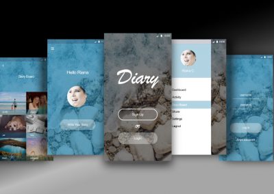 Mobile App UI | Diary