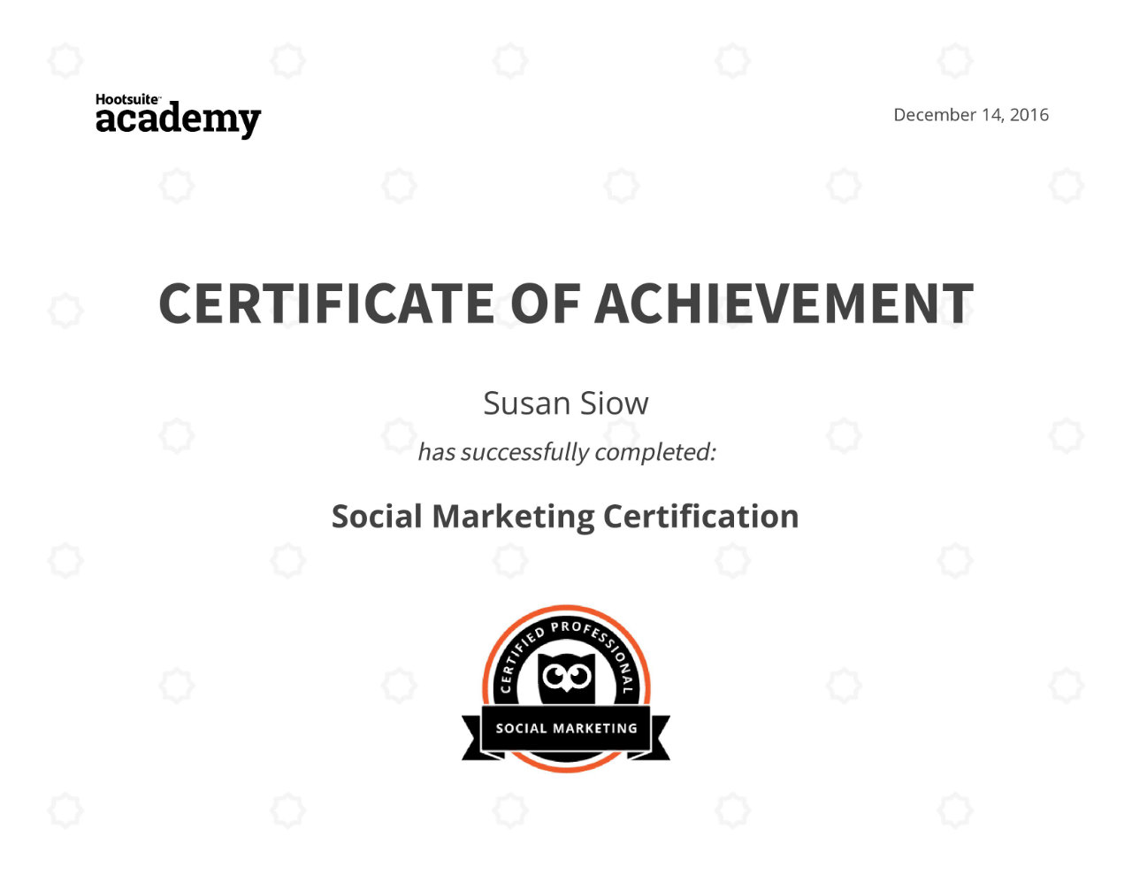 Hootsuite Academy | Social Marketing Certification